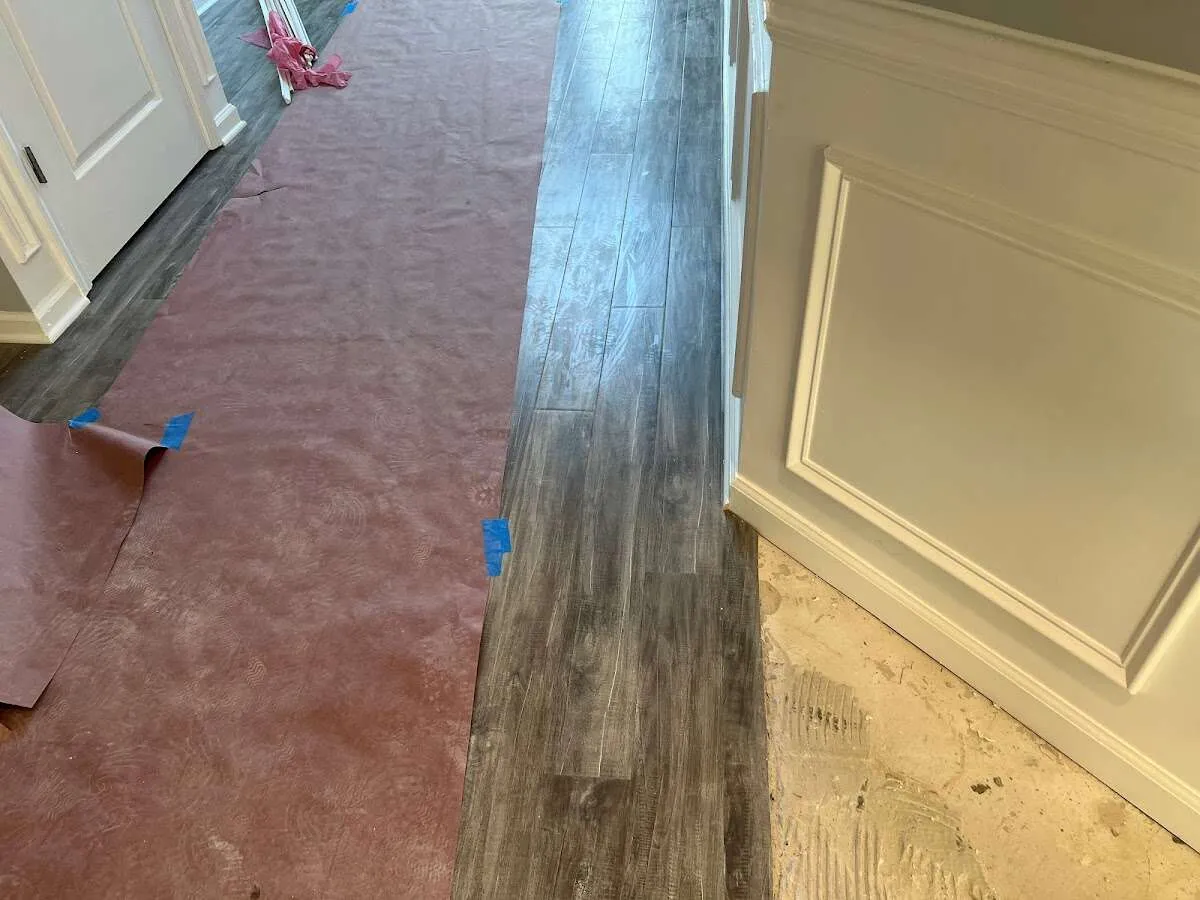 Completed marble shower restoration in Barrington